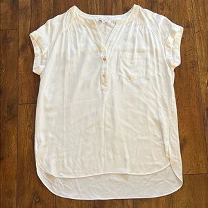 Rose & Olive Cream Button-Down Shirt